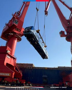 Four more CRRC EMUs for Concepción (image MTT)