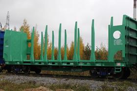 UWC timber flat car