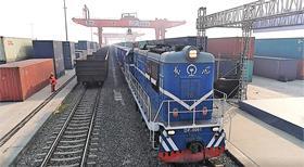 CRE train cars at Xi'an terminal