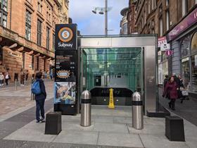 Glasgow Subway station entrance