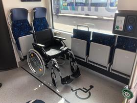 Alstom Coradia Max wheelchair space