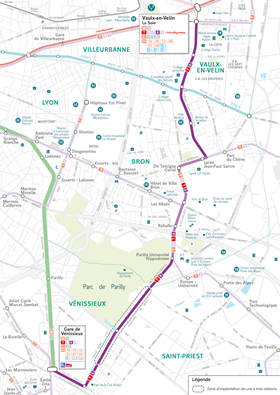 Lyon tram extension (image Sytral Mobilités)