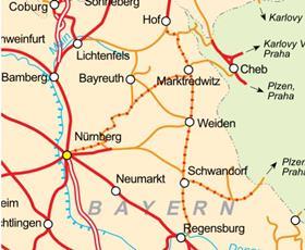 de-Nuernberg-Schirnding-map