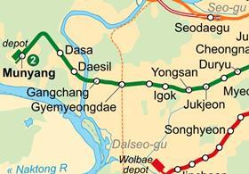 Daegu map crop