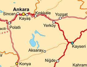 tr-Ankara - Kayseri map crop