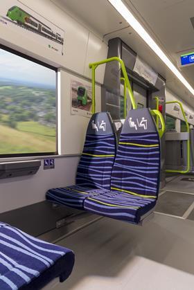 Iarnród Éireann DART+ Alstom multiple-unit priority seating