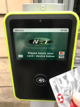 Contactless ticket validators can now be found across the NET tram network
