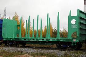 UWC flat car for timber