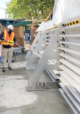 155th Street Subway Station Flood Logs pressure testing (Photo: Zafra Minhas Construction)