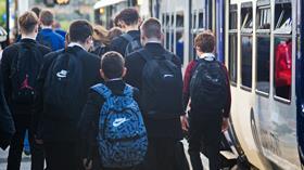 Image shows schoolchildren commuting to school_cropped