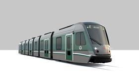 Boston Green Line CAF Type 10 Supercar livery impression (Image MBTA)