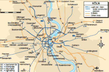 Köln - city map | Country profile | Railway Gazette International