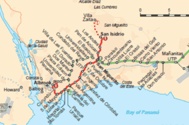 Panama City - city map | Country profile | Railway Gazette International