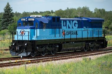 Operail unveils LNG freight locomotive | News | Railway Gazette ...