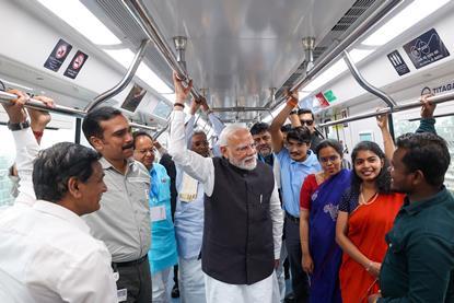 Bengaluru metro Yellow Line opening (Photo PIB) (2)