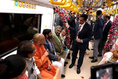 Agra metro Yellow Line opening (Photo UPMRC) (2)