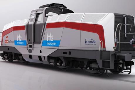 Pesa hydrogen shunter impression