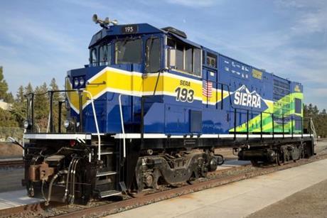 Sierra Northern Railway hydrogen loco (Photo SNR)
