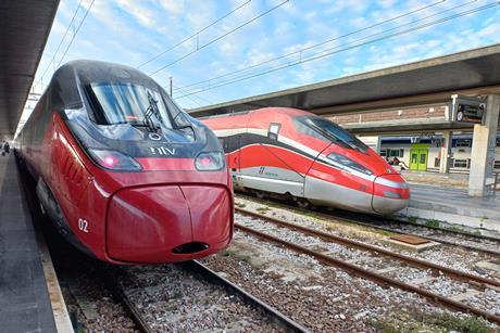 NTV Italo and Trenitalia high speed trains (Photo Jérémie Anne)