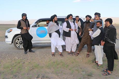 AfRA technical teams surveying the Kandahar Spin Boldak railway project