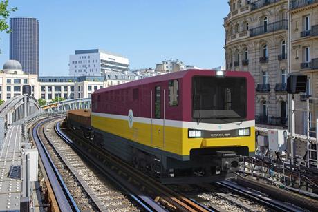 Paris metro battery loco impression (Image Stadler)