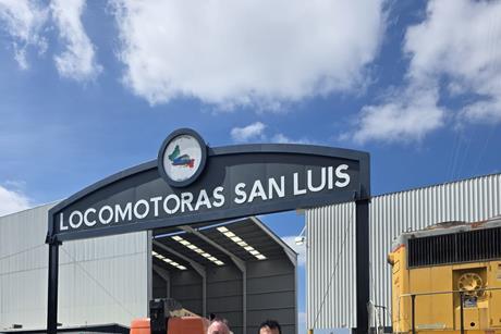 Robert Coleman and Jose Cardona Gonzalez at entrance to LSL works