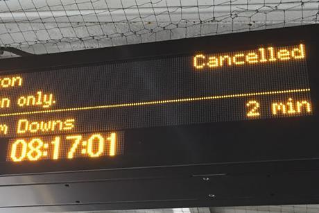 Train delay notification