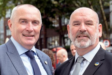 Dave Calfe (left) and Mick Whelan