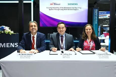 SBS Transit and Siemens (Photo Siemens Mobility)