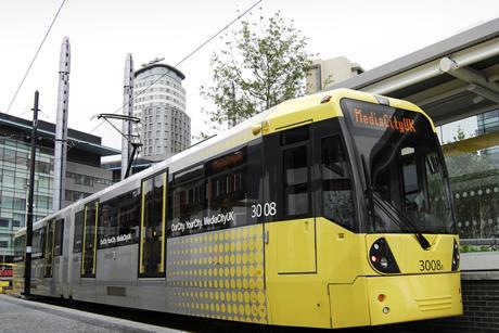 Manchester Metrolink tram at Mediacity