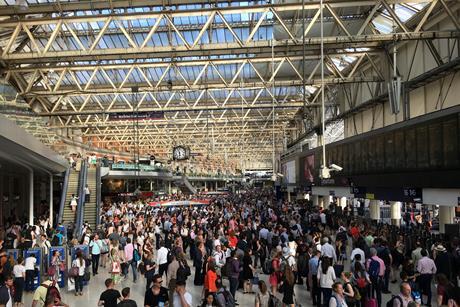 London Waterloo station concourse (Photo Network Rail)