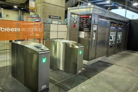 Better Breeze faregates and ticket vending machines (Photo MARTA)