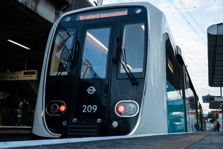 New DLR train at platform