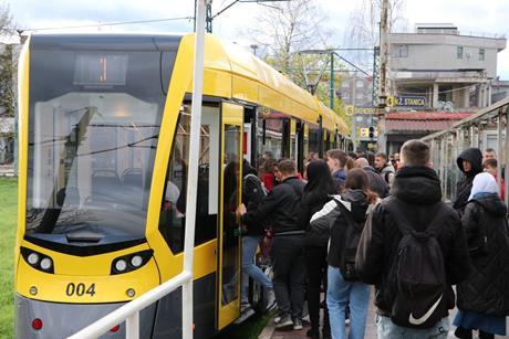 Sarajevo Stadler trams in service image Adnan Šteta (1)