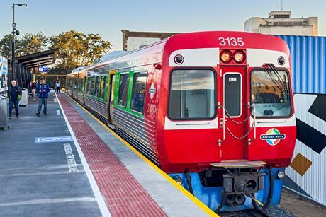 Port Dock station on a spur from the Outer Harbor line in central Port Adelaide has reopened after 43 years.