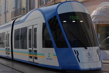 Brescia tram visualisation (image Brescia municipality)