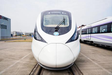 CRRC unveils Ningbo suburban rail trainsets (image CRRC) 1