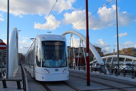 Bombardier tram in Palermo