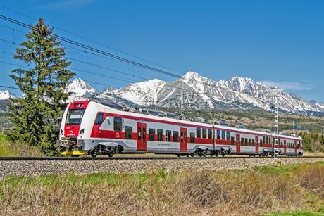 ZSSK RegioPanter with the High Tatras
