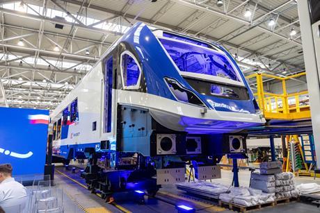 Newag bimode trainset for PKP Intercity in production (image Newag)