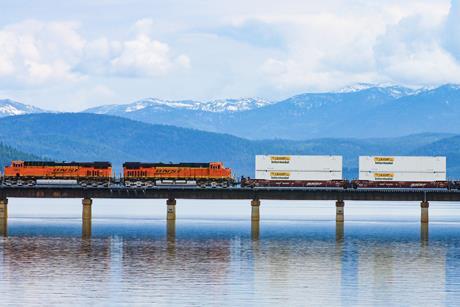 BNSF container train (Photo BNSF)