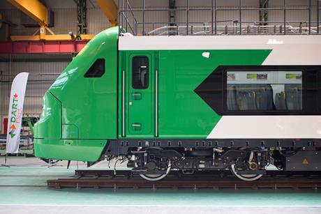 The first battery-electric multiple-unit for the DART+ programme to enhance commuter train services around Dublin has been unveiled at Alstom’s Katowice factory in Poland.