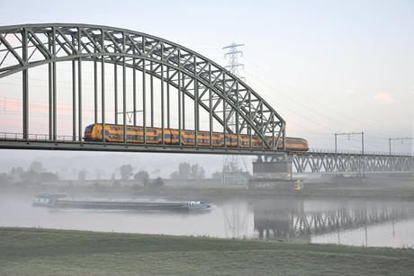 NS train on bridge