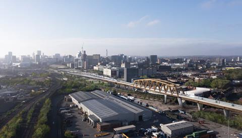 'Bellingham' bridge bringing HS2 trains into Birmingham-full