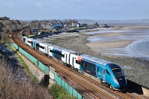 Avanti West Coast Hitachi Evero train at Llanfairfechan (Photo AWC)