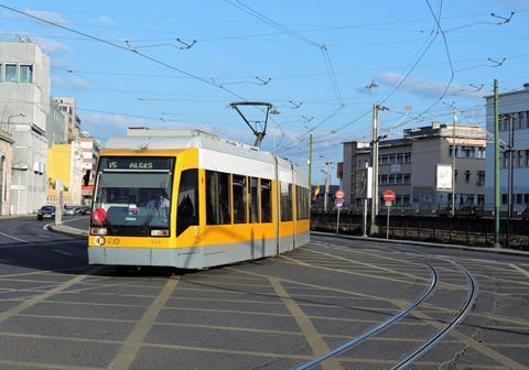 505 Carris tram at 24 July avenue (line 15). © André Pires
