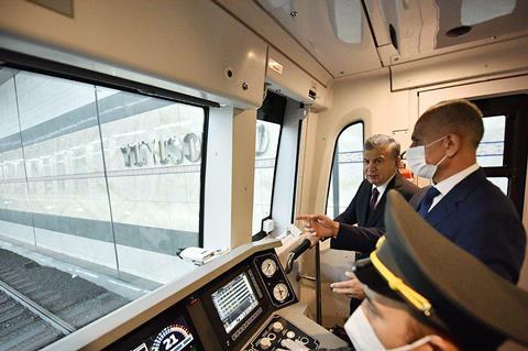 President Shavkat Mirziyoyev inaugurated the 2·9 km, two-station northern extension of the Yunusobod Line