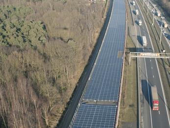 Solar panels near Antwerpen