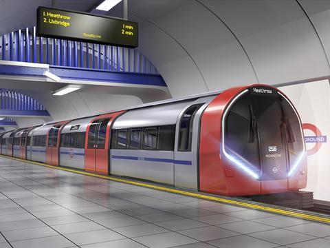 Siemens Mobility Inspiro London trainset for the Piccadilly Line.