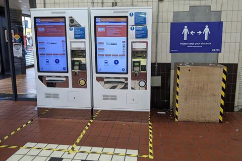 gb Overground ticket machines coronavirus